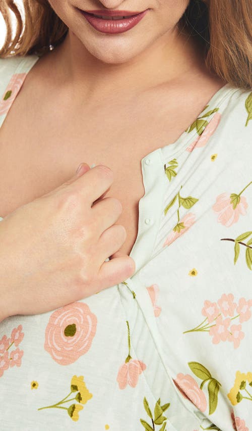 Everly Grey Rosa Jersey Maternity Hospital Gown In Multi
