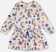 Deux par Deux French Terry Long Sleeve Relaxed Dress