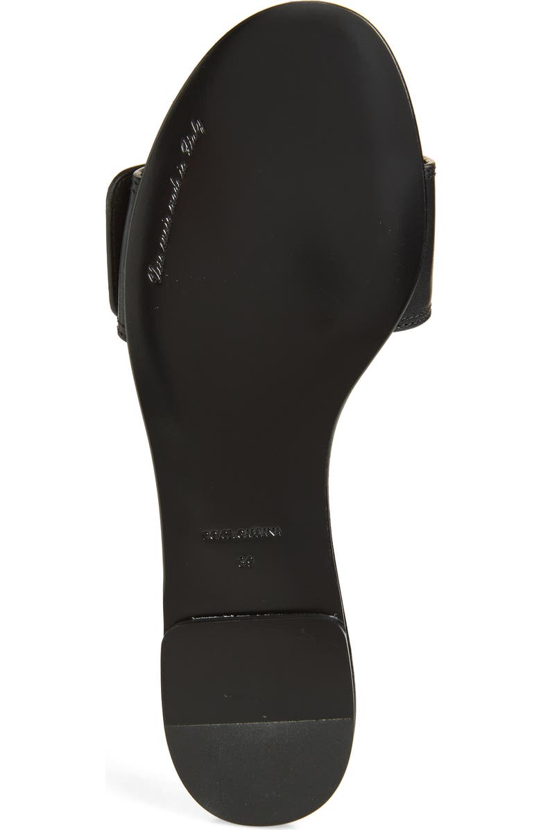 Dolce&Gabbana Buckle Slide Sandal, Alternate, color, Nero