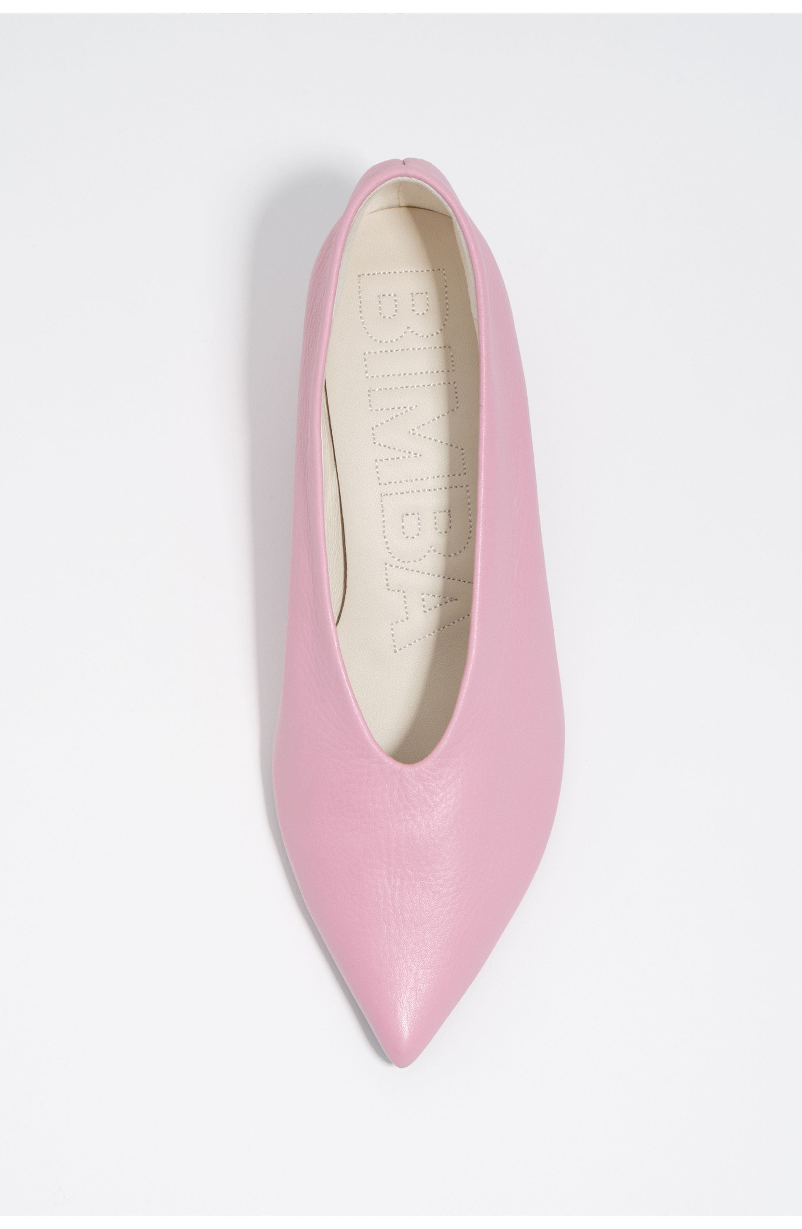Leather Mid-Heel Shoe., Alternate, color, LIGHT PINK