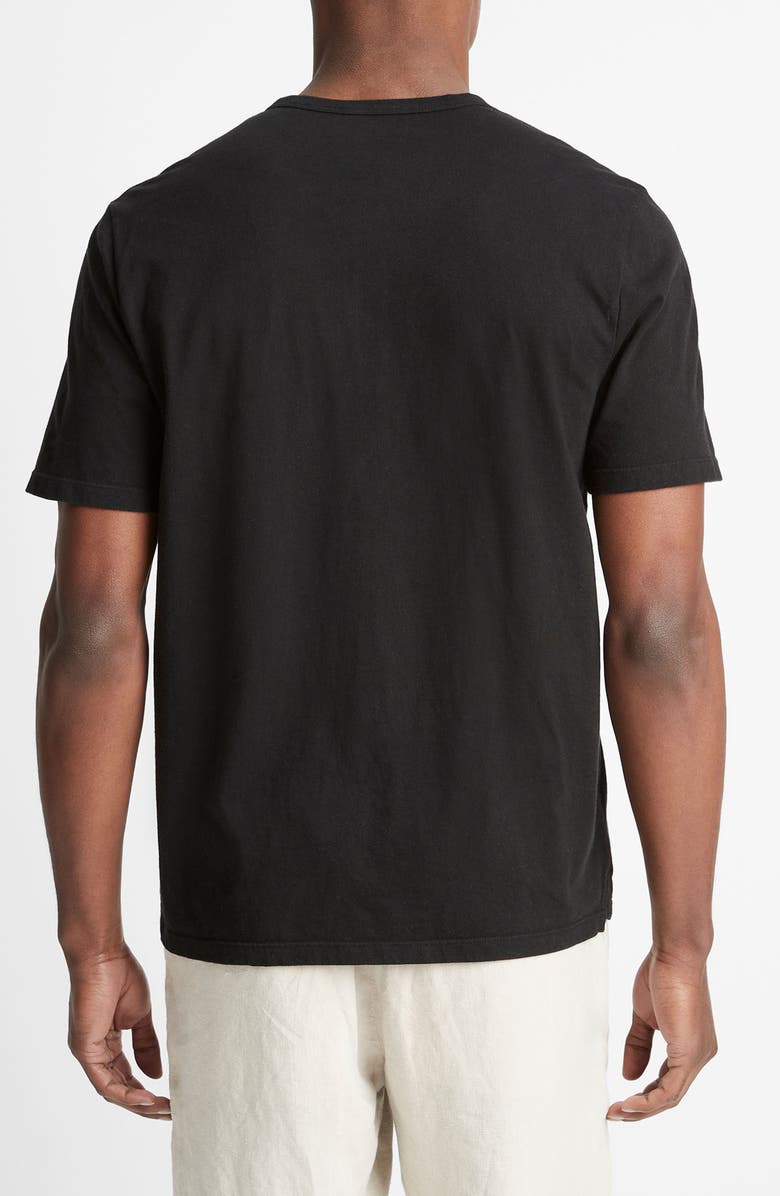 Vince Garment Dyed Short Sleeve Henley, Alternate, color,
