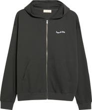 Museum of Peace & Quiet Wordmark Waffle Stitch Zip Hoodie