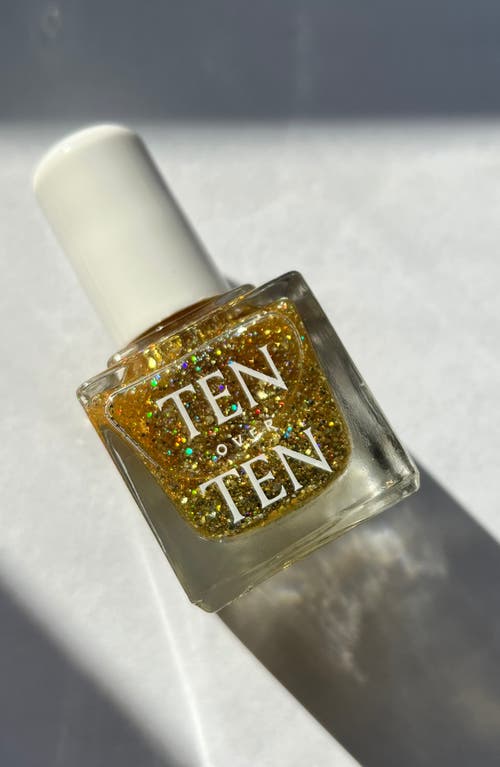 Tenoverten Gold Nail Polish Topper In Bergen