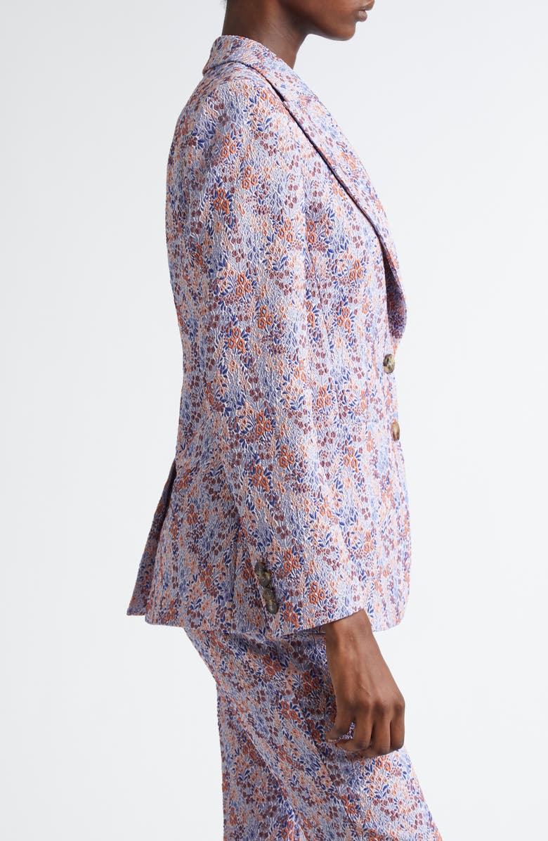 Etro Ditsy Floral Jacquard Single Breasted Jacket, Alternate, color,