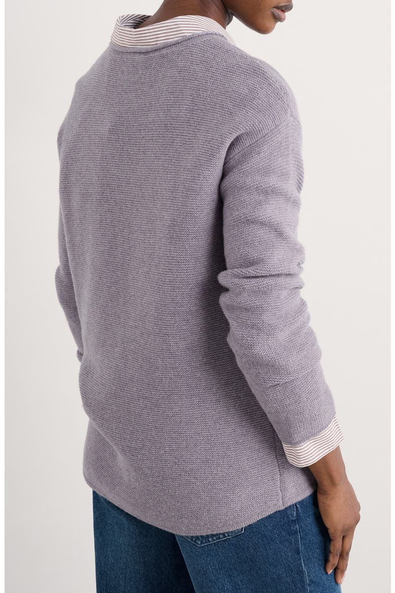 Fruity II Merino Wool Blend Sweater, Alternate, color, KNIT MELANGE CLEMATIS