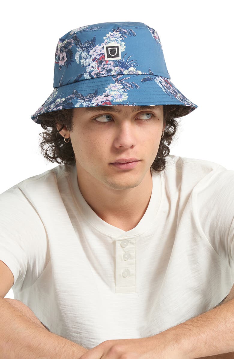Brixton Eldon Packable Bucket Hat, Alternate, color, Midnight Blue