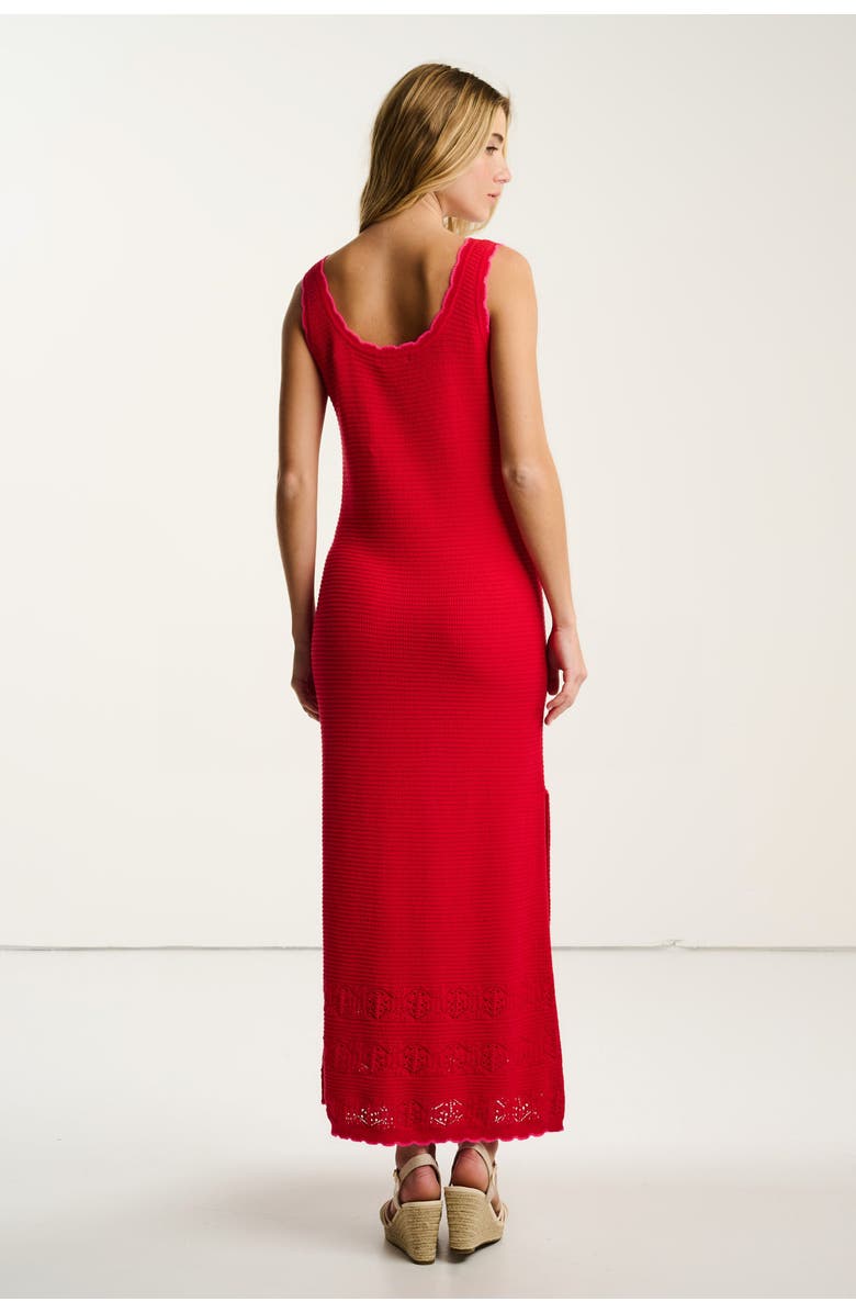 Lisa Todd Seaside Chic Cotton Dress, Alternate, color, Lipstick