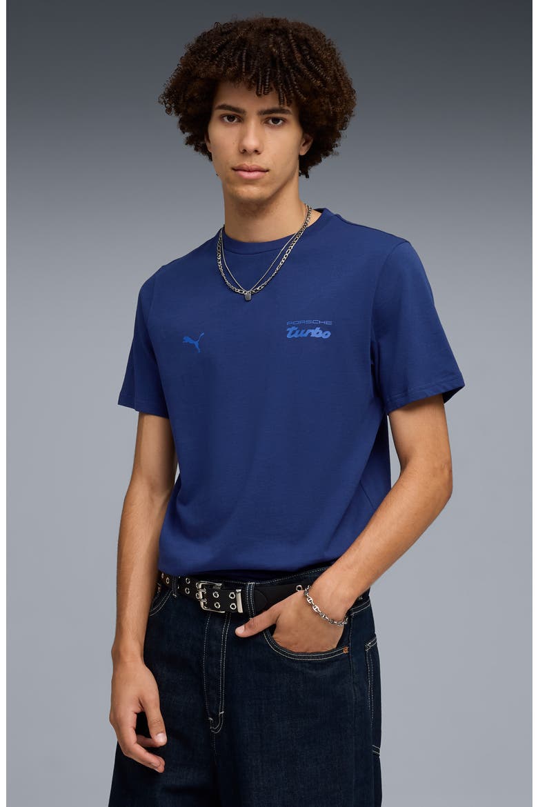 Porsche League Essential Graphic T-Shirt, Alternate, color, BLUE JEWEL