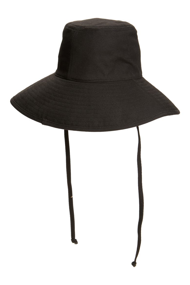 Holiday Canvas Bucket Hat, Main, color, BLACK
