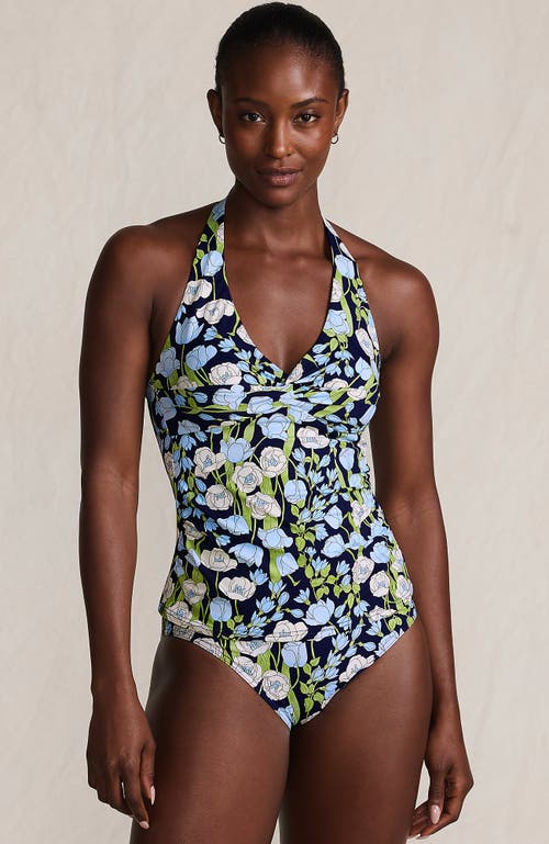 Lands' End Twist Halter Tankini Top