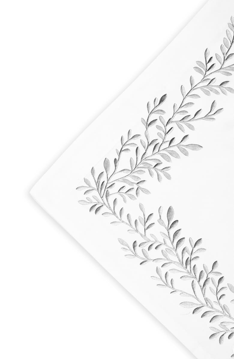 MELANGE HOME Floral Vine 600 Thread Count Twin Duvet Set, Alternate, color, Grey