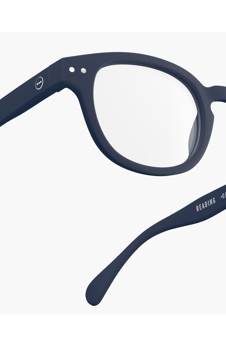 IZIPIZI #C 49mm Square Reading Glasses, Alternate, color, Navy Blue