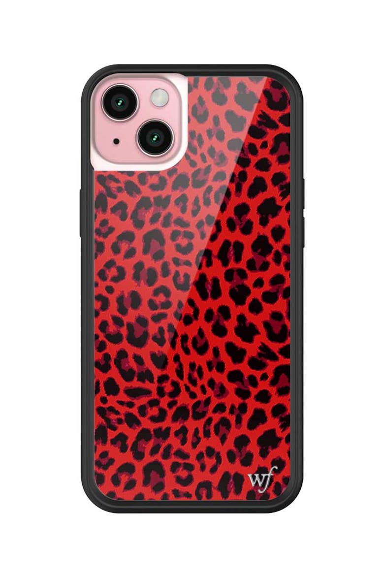 Meow | Red iPhone Case, Alternate, color, Red
