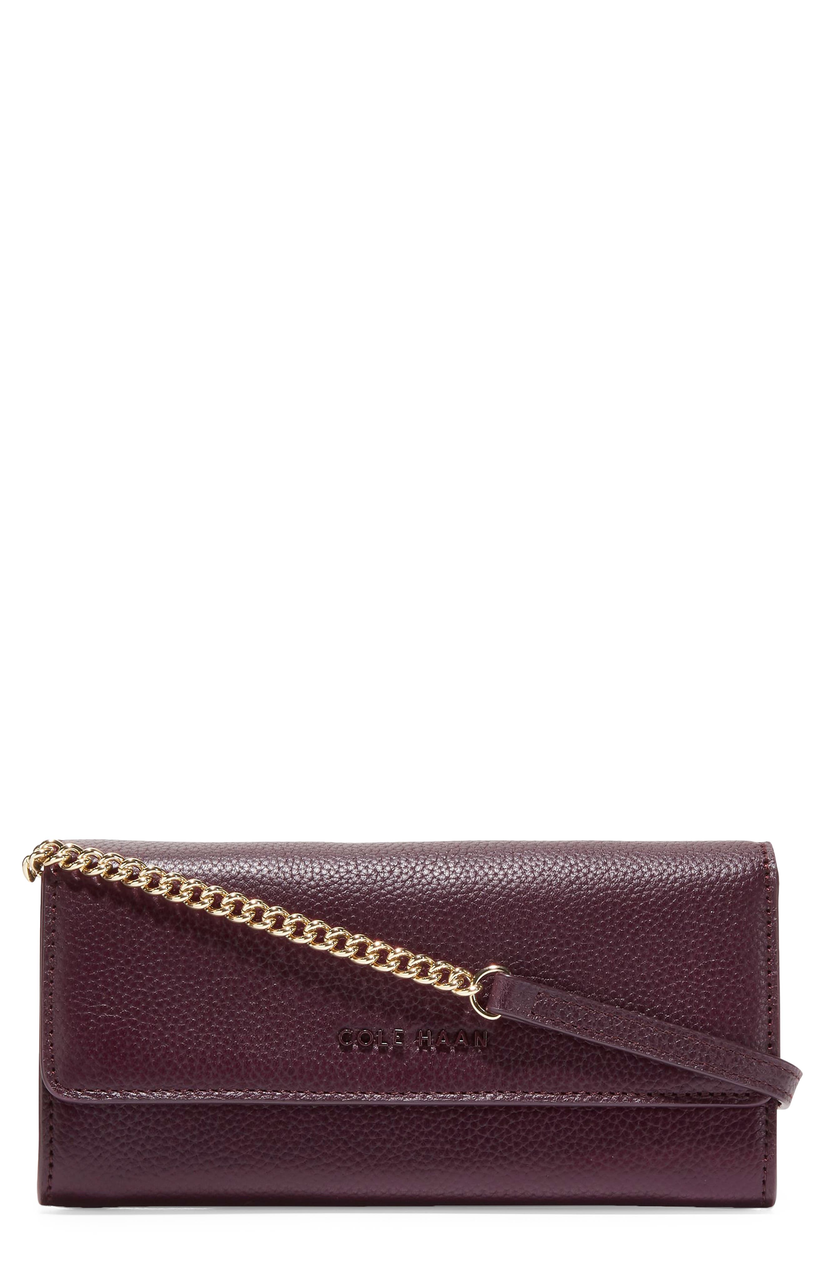 Cole Haan Grand Series Wallet on a Chain, Main, color, 