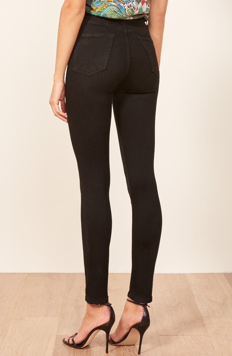 Reformation High & Skinny Jeans, Alternate, color, 