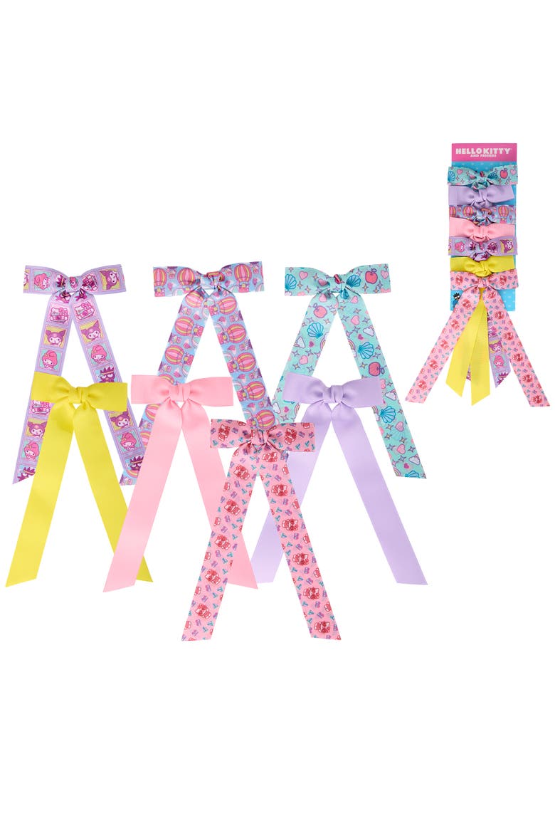 Long Hair Bows 7-Piece Set - Sanrio Hair Accessories, Main, color, Multicolored