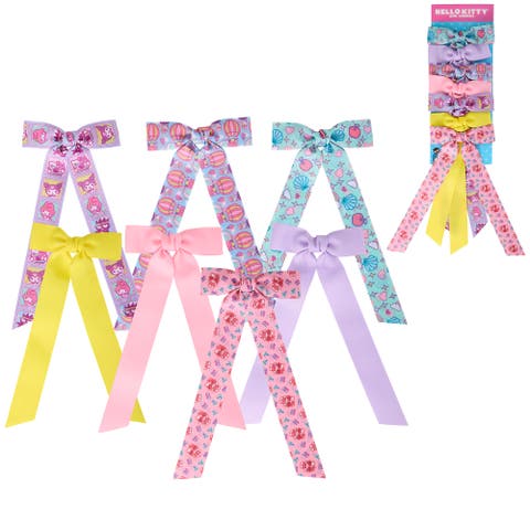 Long Hair Bows 7-Piece Set - Sanrio Hair Accessories