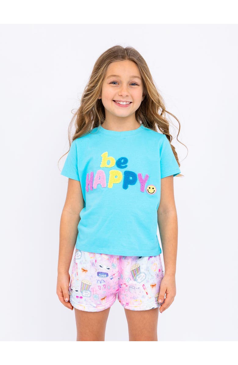 Preppy Goose Plush Sleepover loungewear Shorts, Main, color, Multicolor