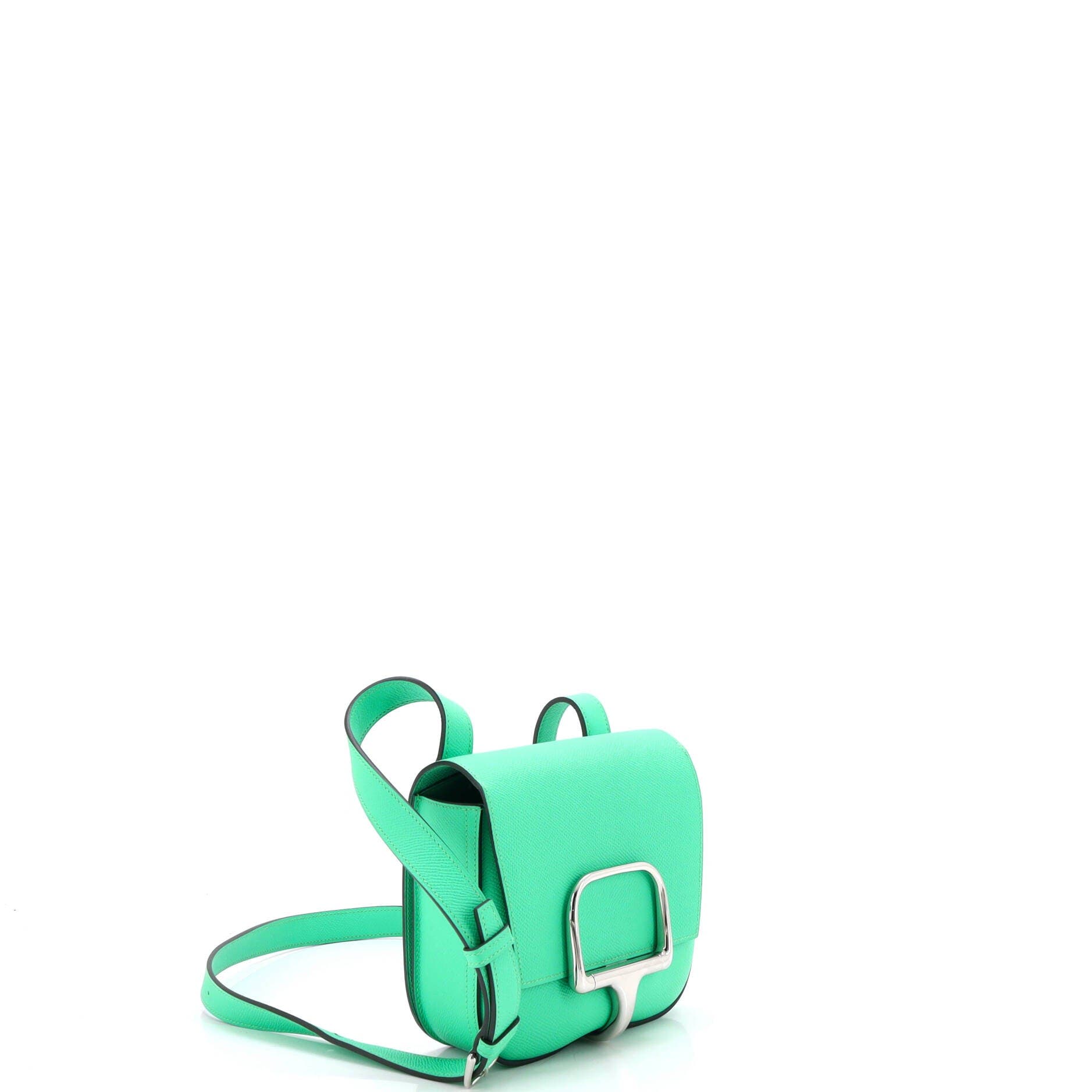 Pre-Owned Hermes Della Cavalleria Shoulder Bag Epsom Mini, Alternate, color, Vert Comics