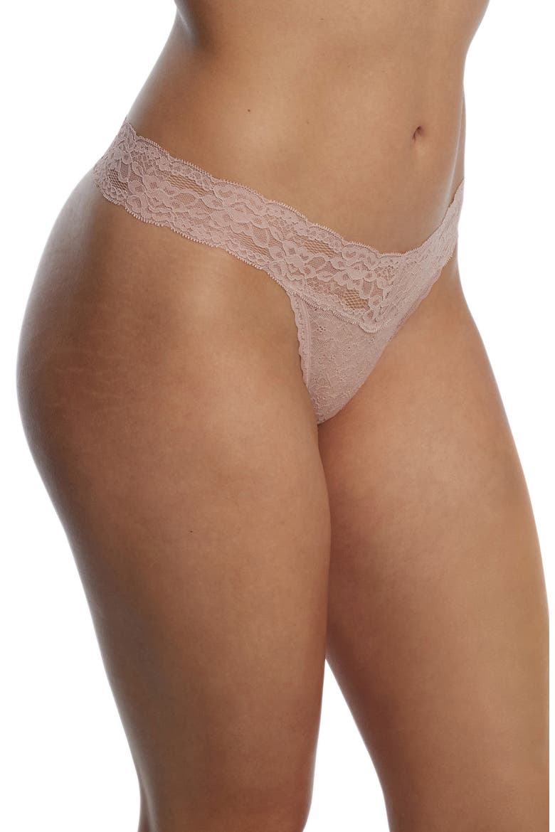 Goddess Lace Thong, Alternate, color, ROMANCE