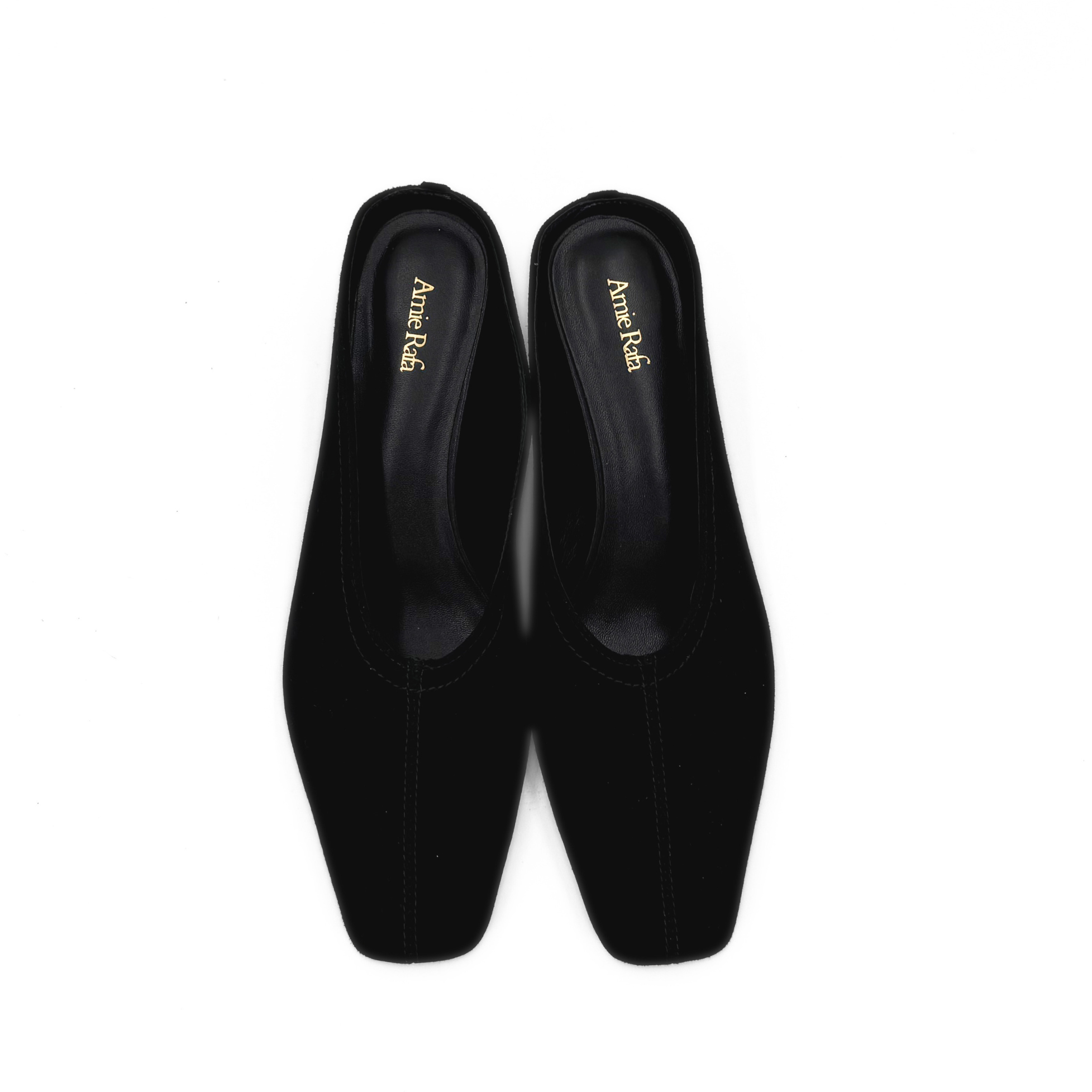 Junie Heeled Suede Mule, Alternate, color, Black