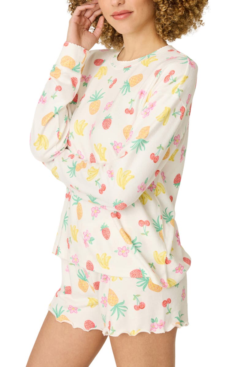 PJ Salvage Viva La Vida Jersey Pajama Top, Alternate, color, 