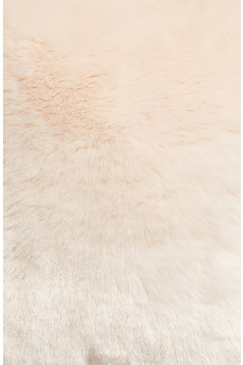 Frost Faux Fur Accent Pillow, Alternate, color, PINK PEONY BUD