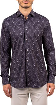 Maceoo Fibonacci Stretch Ascension 3315 Contemporary Fit Button-Up Shirt