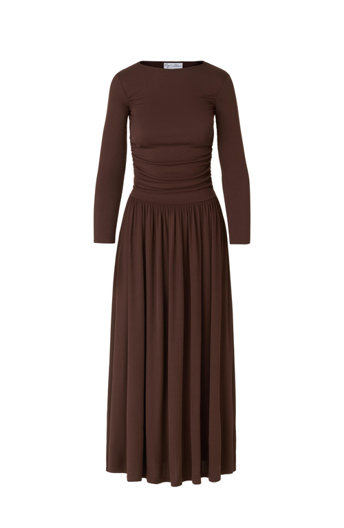 By Tess Collection Isa Dress In Brown