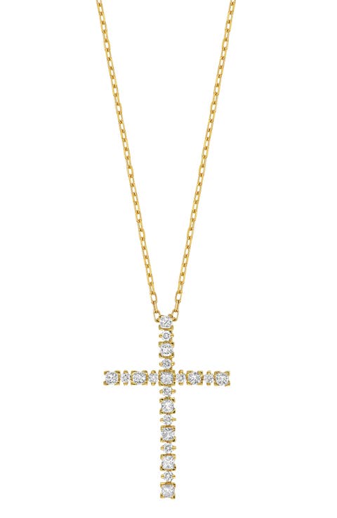 Aviva Diamond Cross Pendant Necklace (Nordstrom Exclusive)