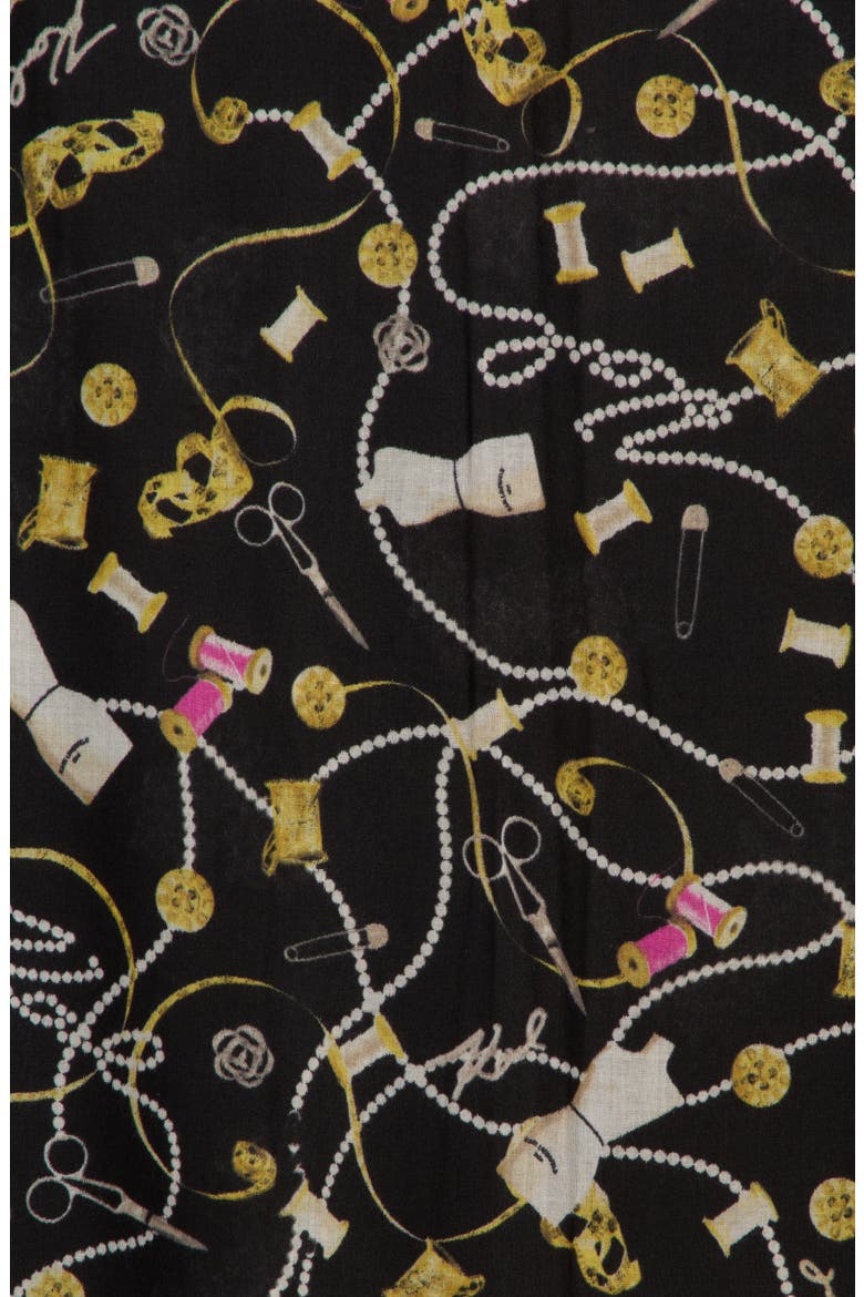 Pearl & Pins Oversize Scarf, Alternate, color, BLACK