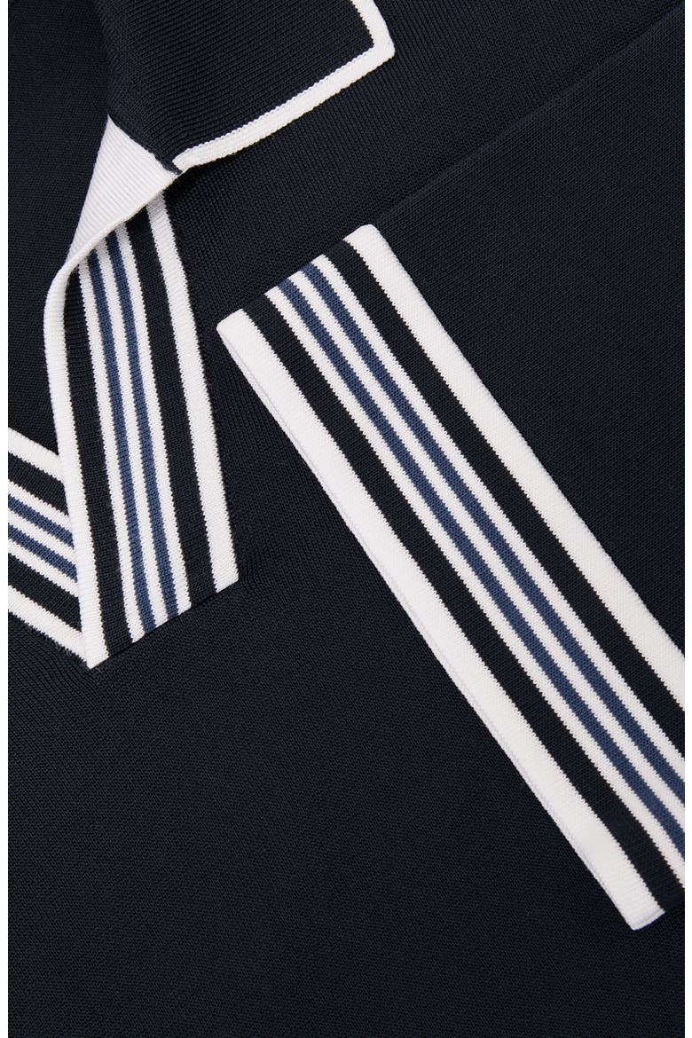 Poole Tipped Polo, Alternate, color, NAVY