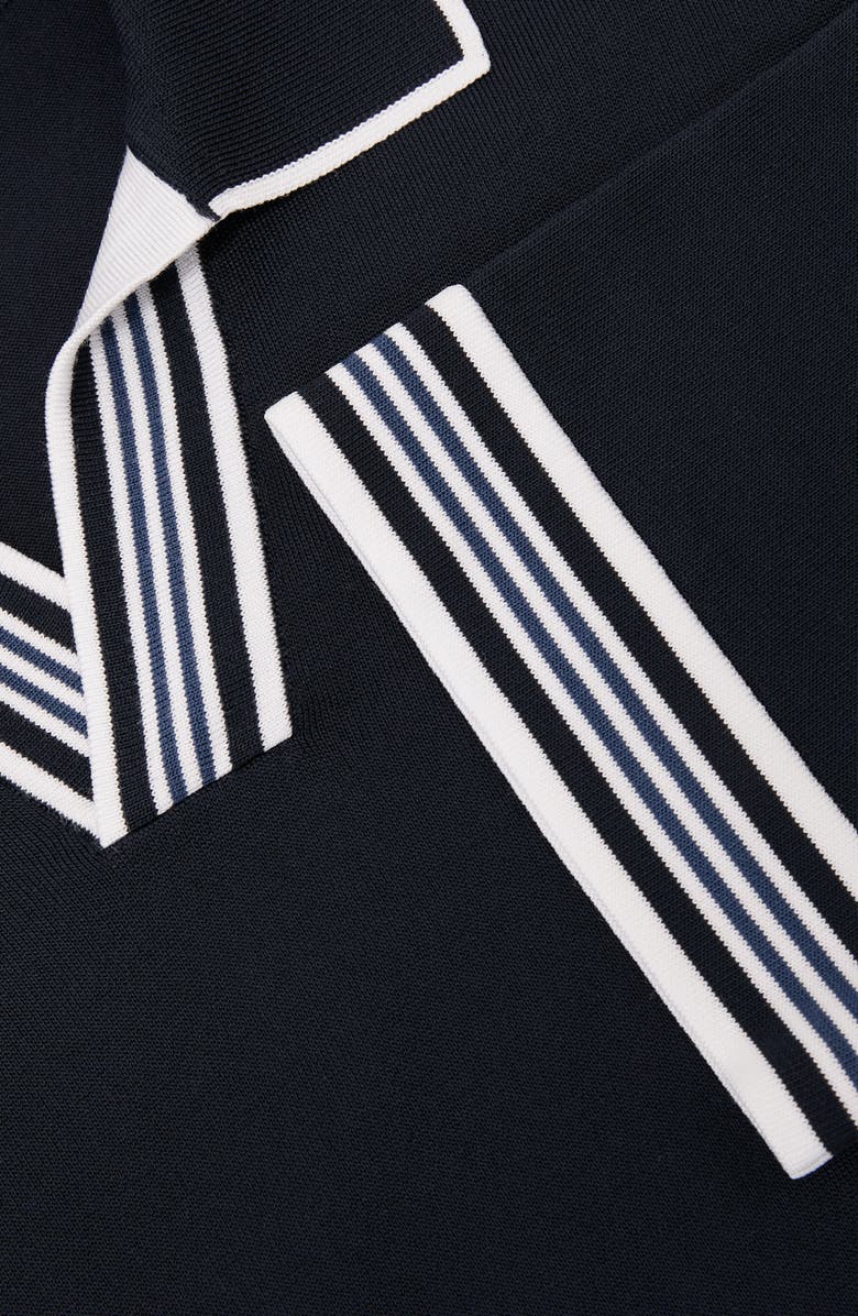 Reiss Poole Tipped Polo, Alternate, color, Navy