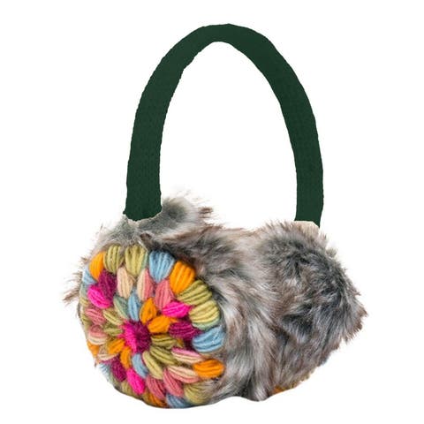 Hand Crochet Kaleidoscope Earmuffs