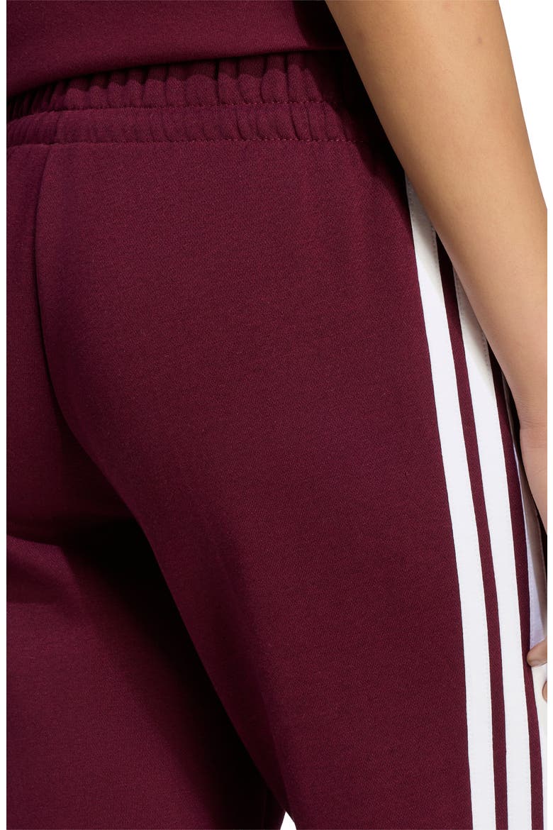 Essentials 3-Stripes Slim Joggers, Alternate, color, MAROON/ WHITE