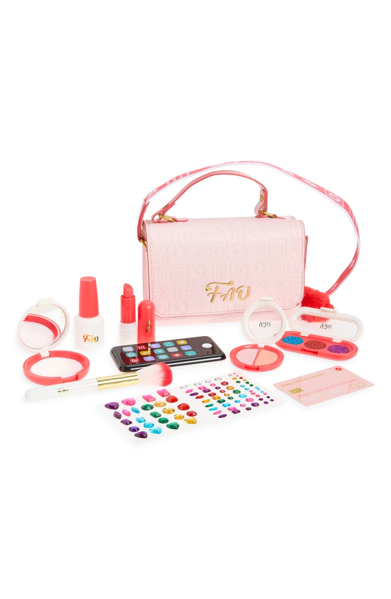 FAO Schwarz Glamour Purse Set, Main, color, Light/ Pastel Pink