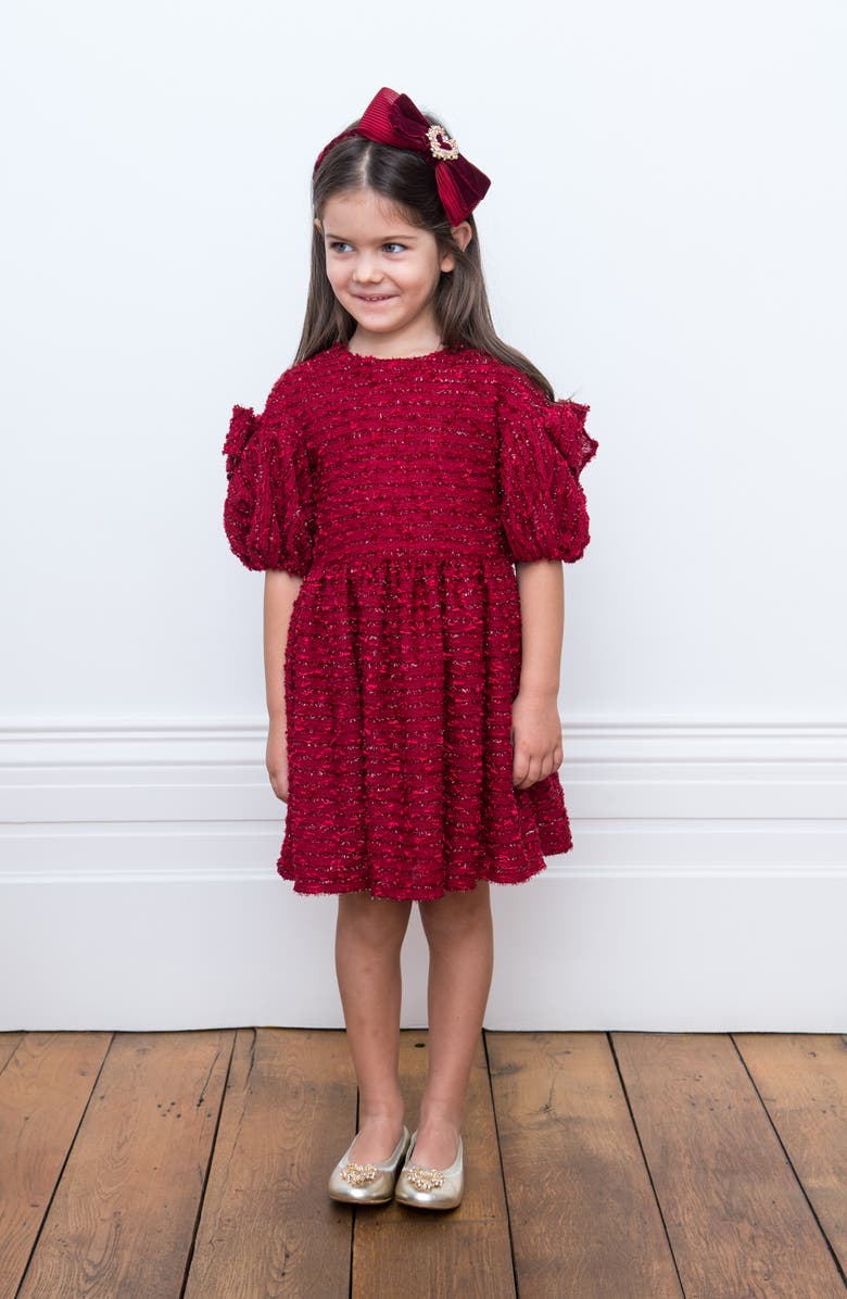 David Charles Sparkle Bouclé Dress, Alternate, color,