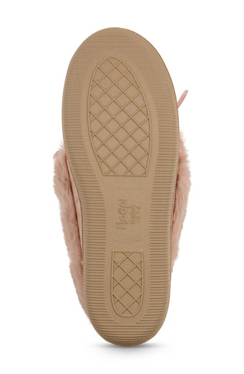 Floopi Faux Suede & Faux Fur Lined Slipper In Pink