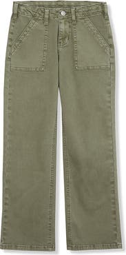 Lands' End Girls Woven Pull On Utility Cargo Pants