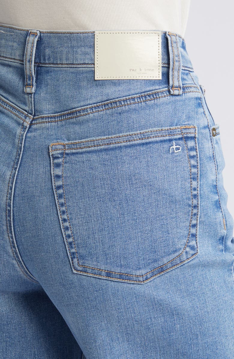 rag & bone Flexi Sofie Raw Hem High Waist Wide Leg Jeans, Alternate, color, Monterosso