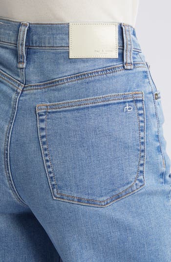 Flexi Sofie Raw Hem High Waist Wide Leg Jeans