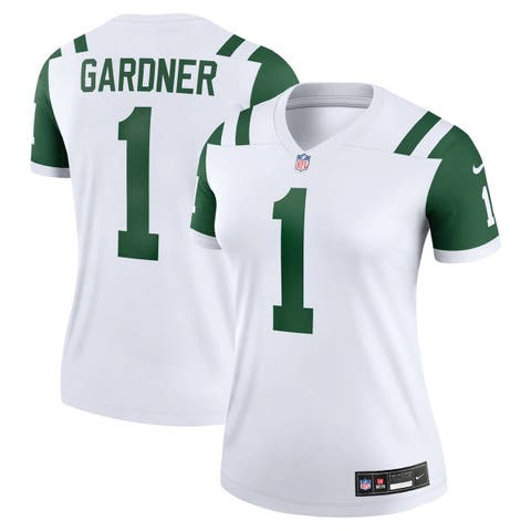 Women's Nike Ahmad Sauce Gardner Classic Alternate White New York Jets Alternate Legend Player Performance Top