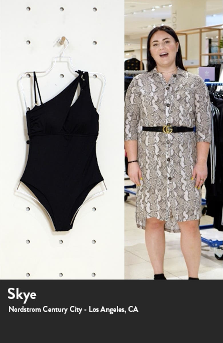 Color Code Asymmetrical One-Piece Swimsuit, sales video thumbnail