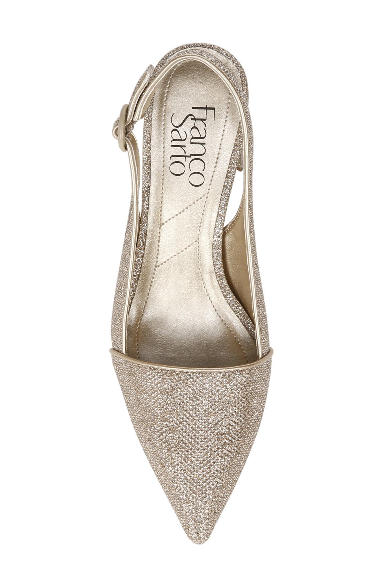 Franco Sarto Trista Slingback Pump, Alternate, color, Platinum