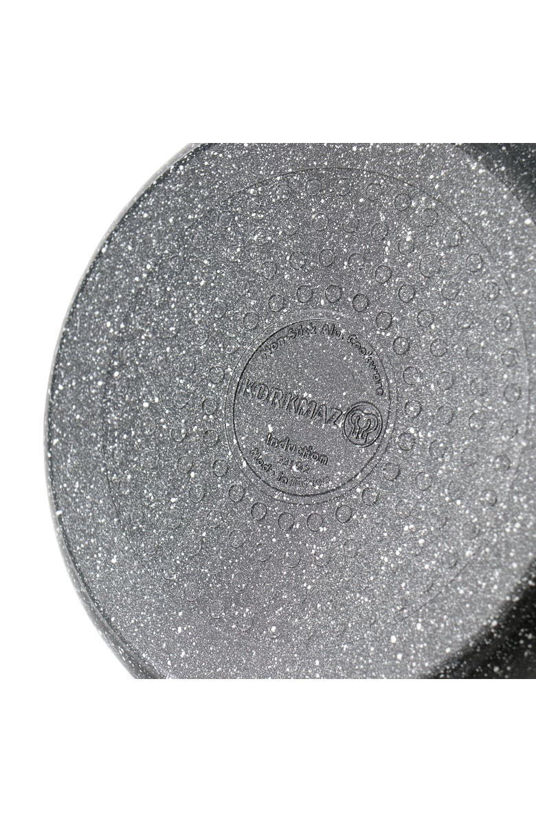 Korkmaz Ornella 2 Piece 2 Liter Quart Aluminum Nonstick Saucepan with Lid, Alternate, color, Black