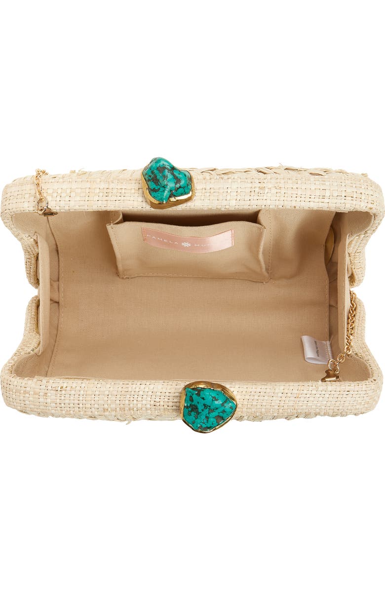 Pamela Munson The Lulu Raffia Clutch, Alternate, color, Natural