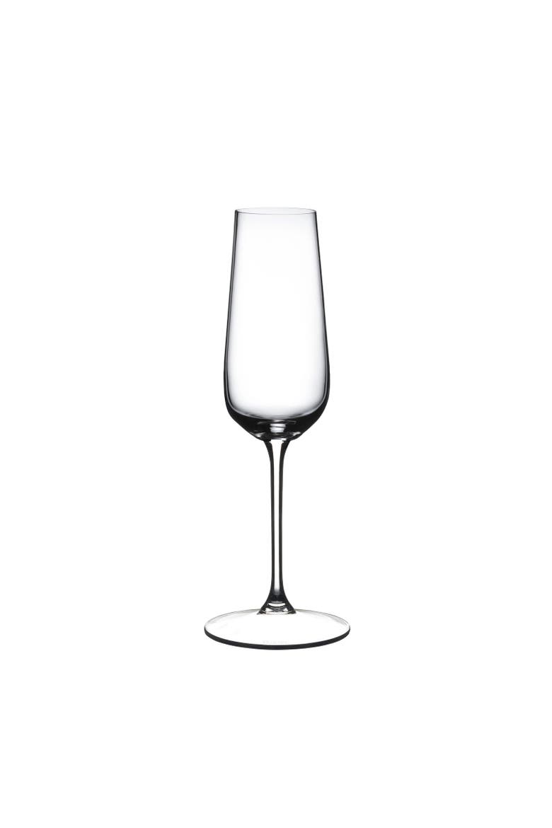 Grape@ Champagne Flute Wine Glass, Set of 2, 8 ounce, Alternate, color, Clear