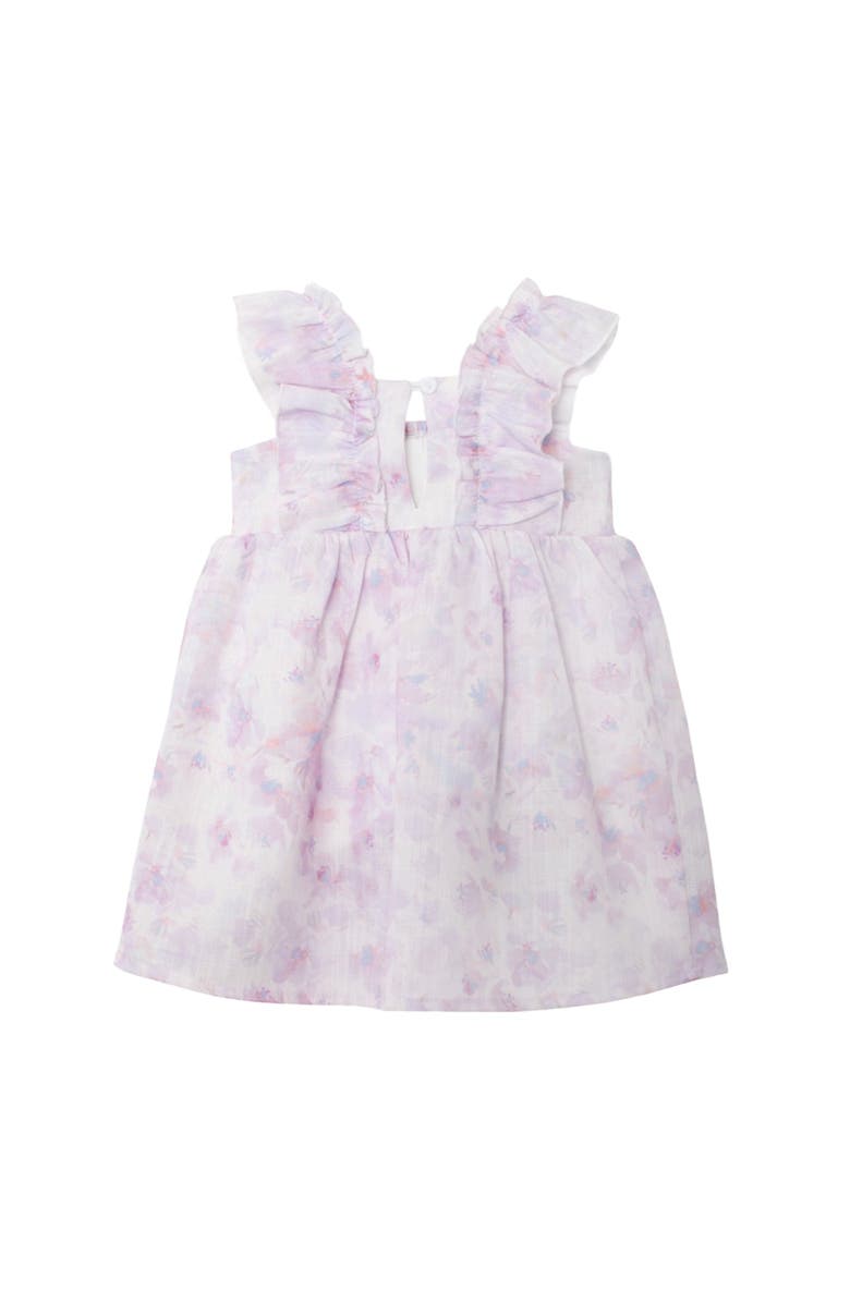 Isobella & Chloe Lilac Dreams Baby Toddler Ruffles Dress, Alternate, color, Floral