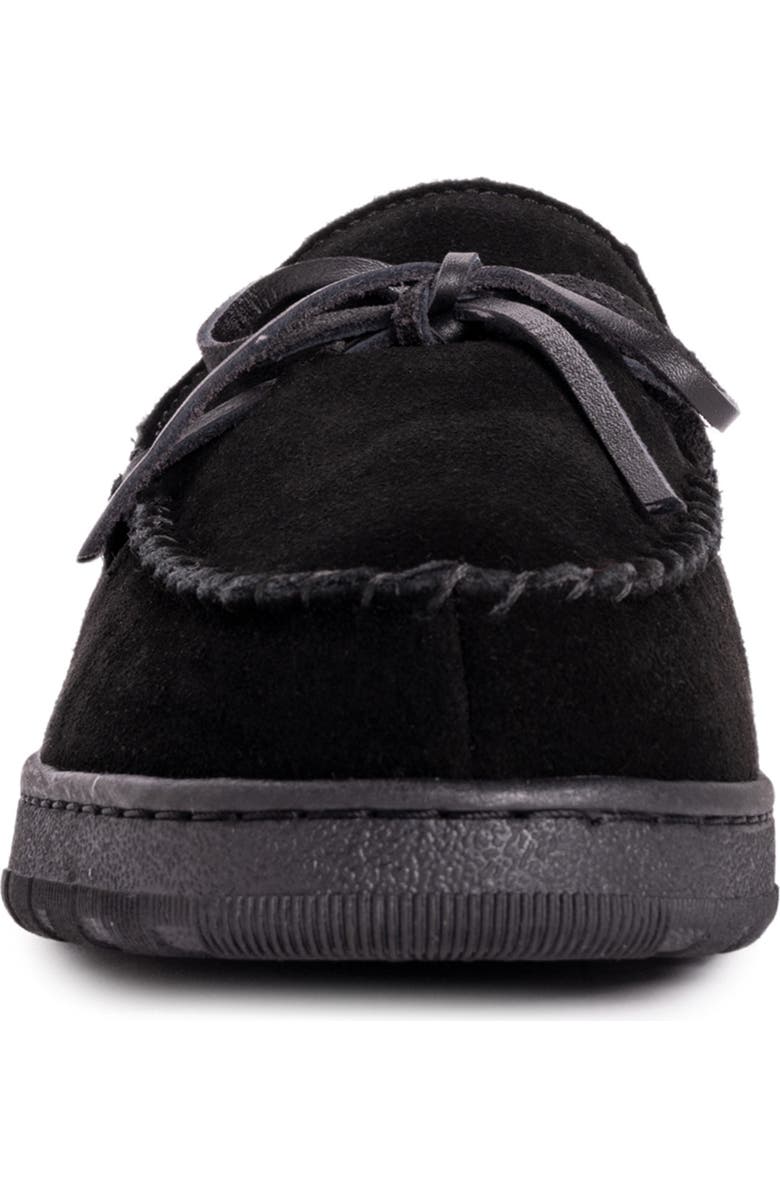 MUK LUKS Paul Printed Berber Suede Faux Fur Lined Slipper, Alternate, color,
