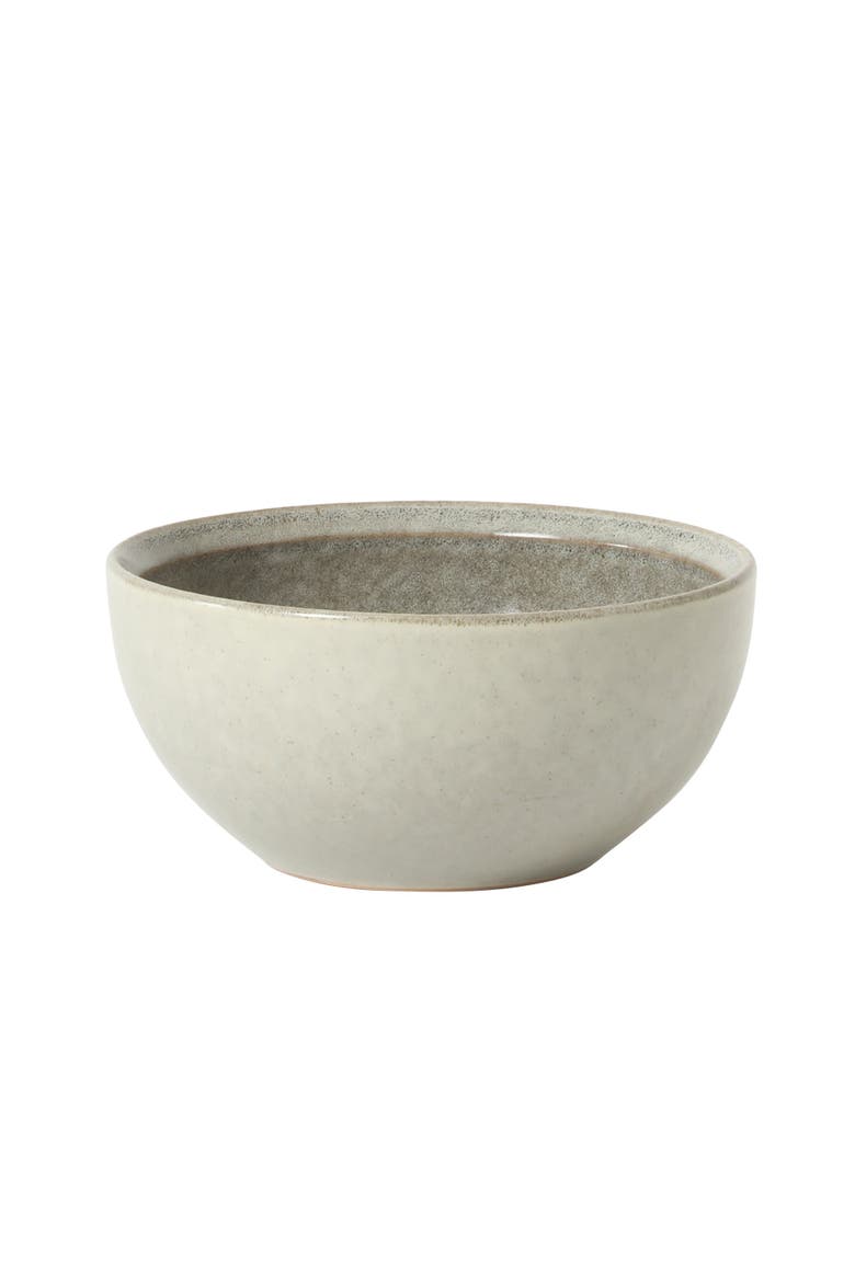 Beckett 16-Piece Matte Reactive Glaze Stoneware Dinnerware Set, Alternate, color, Ash White